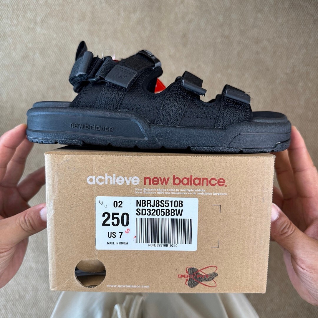 New Balance SD750 Black Sandals SD750BK - Image 4