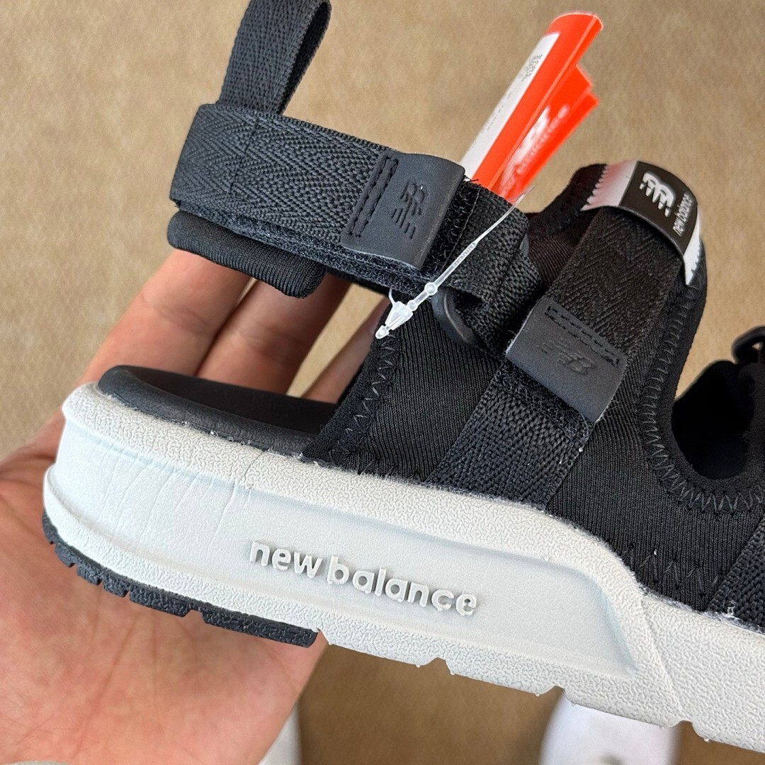 New Balance SDL750 Sport Sandal Black White - Image 3