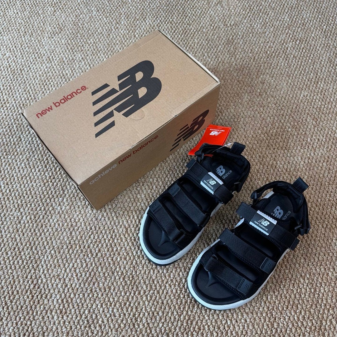 New Balance SDL750 Sport Sandal Black White - Image 5