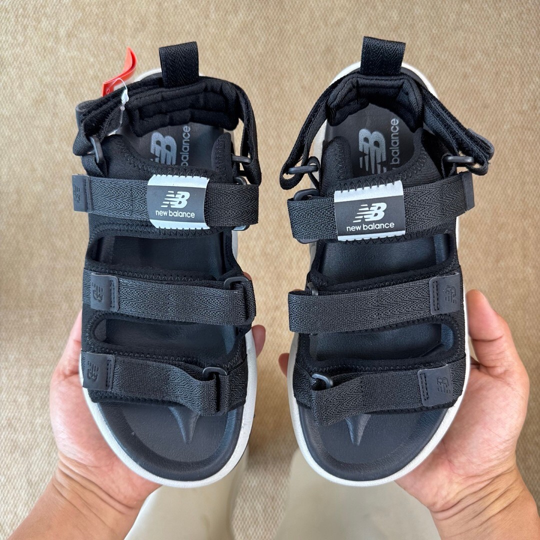New Balance SDL750 Sport Sandal Black White - Image 9