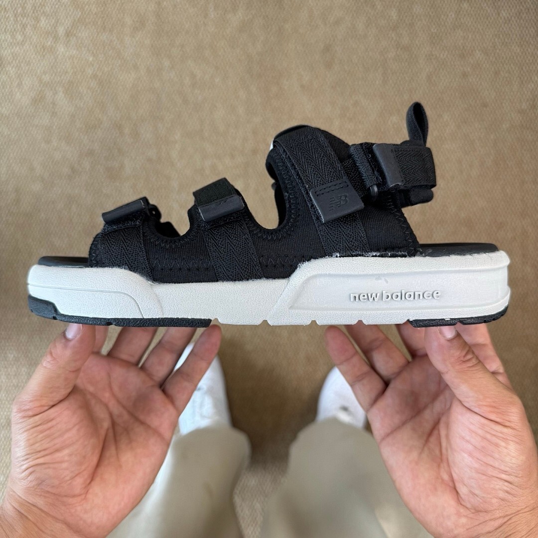 New Balance SDL750 Sport Sandal Black White - Image 10