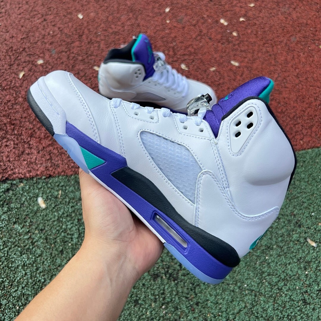 Air Jordan 5 Retro GS Grape Ice 440888-105 - Image 8