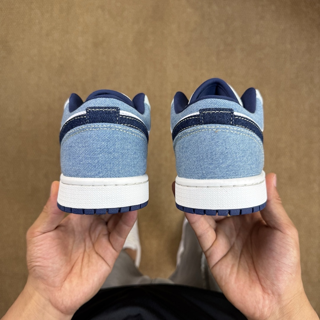 Air Jordan 1 Low Bleached Denim DV1307-100 - Image 6