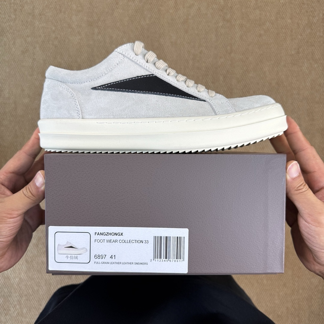 Fear of God ESSENTIALS 101 Lace Up Sneaker Light Grey Black Stripe - Image 3