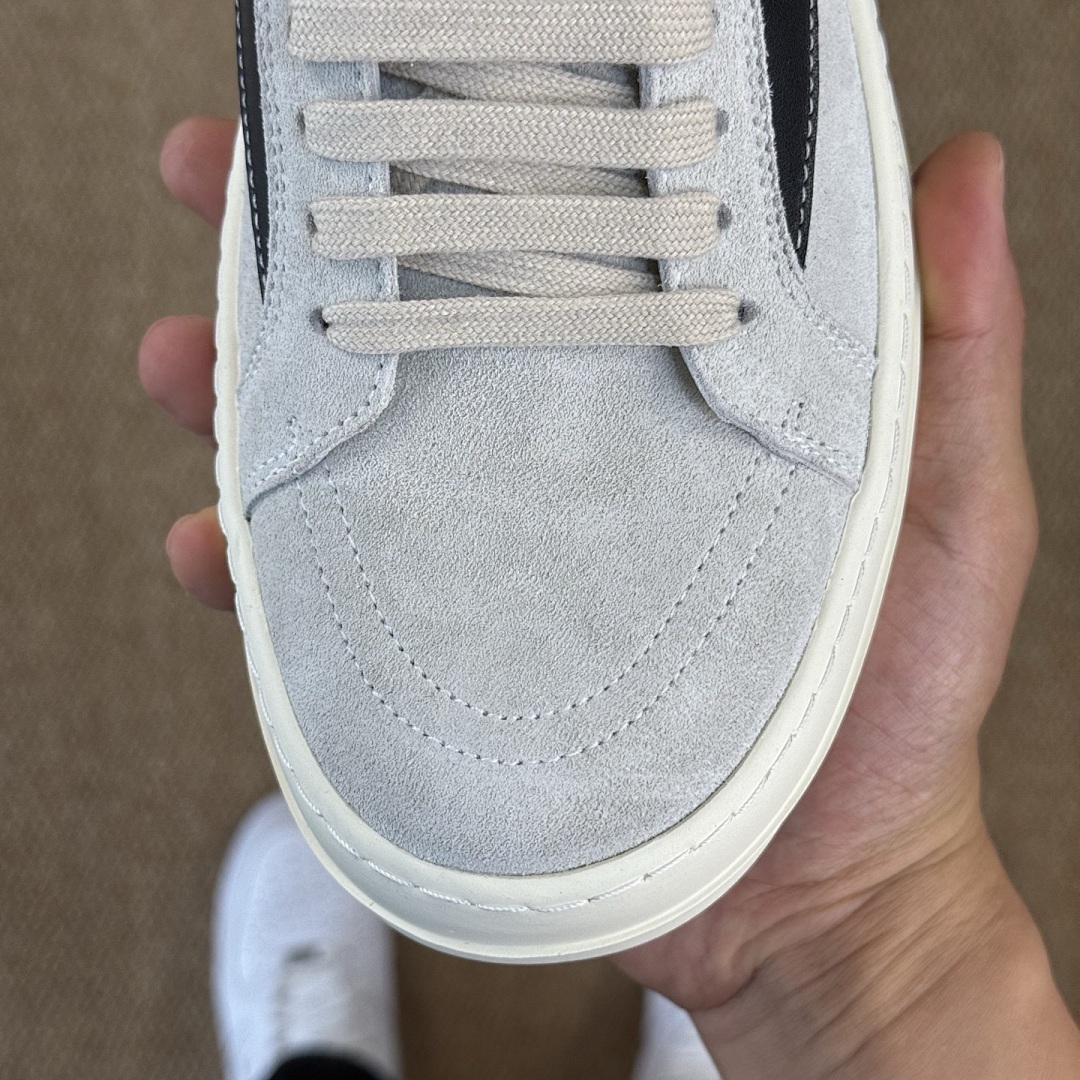 Fear of God ESSENTIALS 101 Lace Up Sneaker Light Grey Black Stripe - Image 5