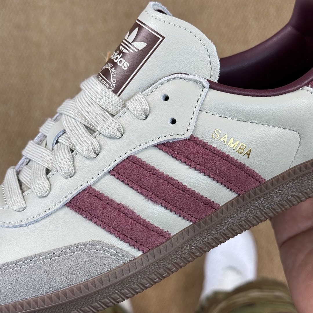 Adidas Samba OG Cream White Better Scarlet Gum IE7015 - Image 5