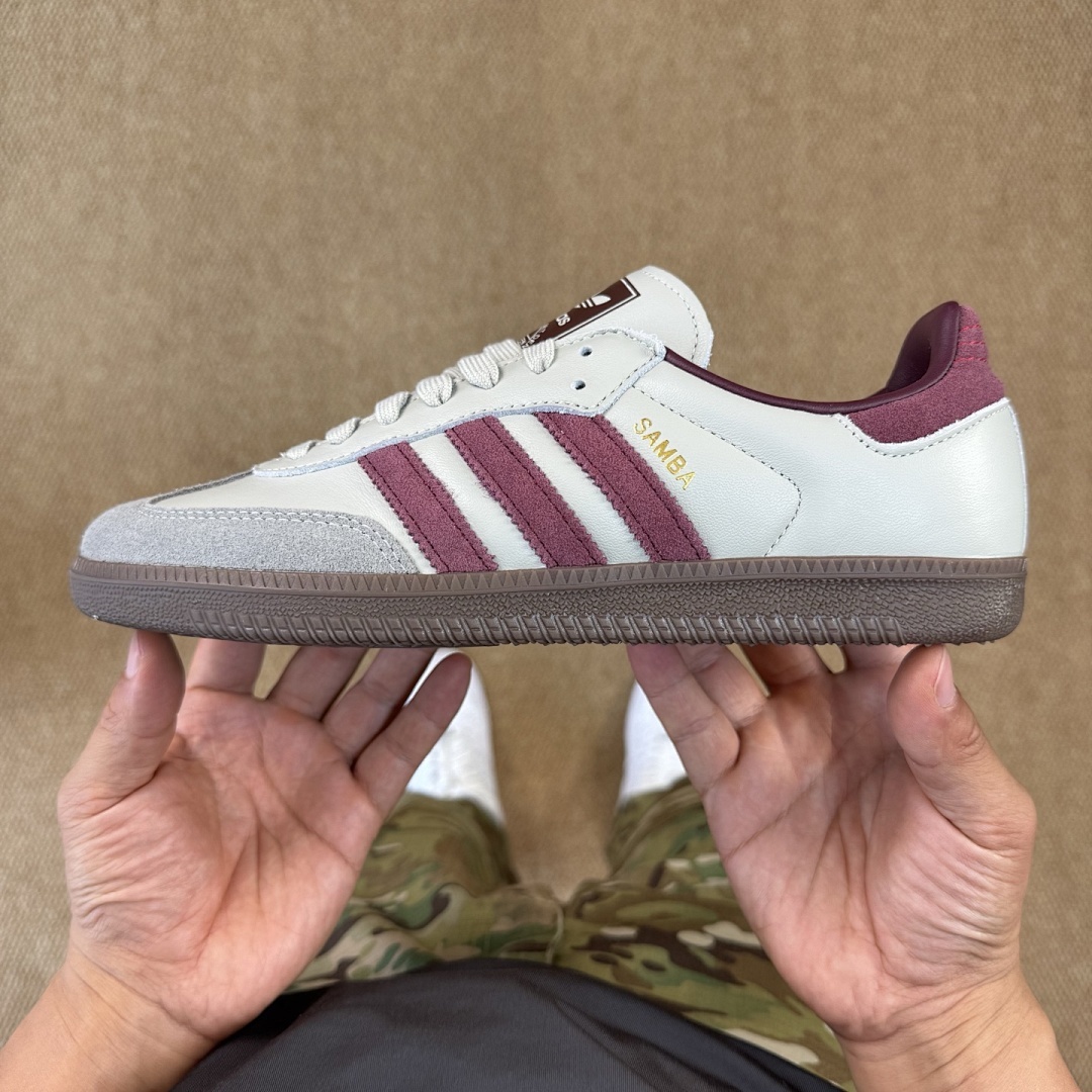 Adidas Samba OG Cream White Better Scarlet Gum IE7015 - Image 10