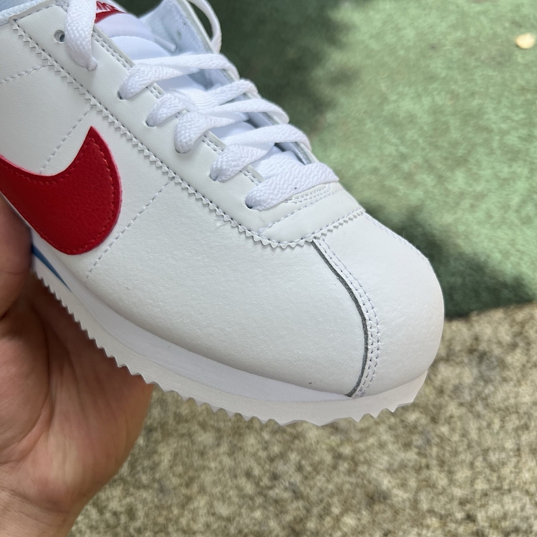 Nike Cortez Basic Leather White Varsity Red Varsity Royal 807471-103 - Image 3