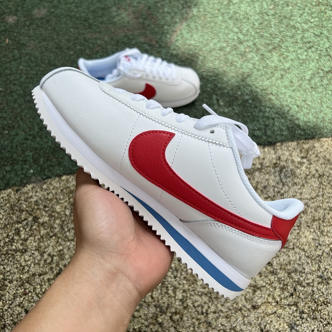 Nike Cortez Basic Leather White Varsity Red Varsity Royal 807471-103 - Image 7