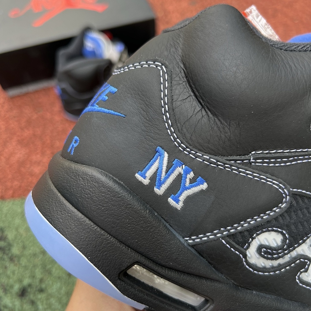 Air Jordan 5 Alpha Sample Black Blue - Image 7