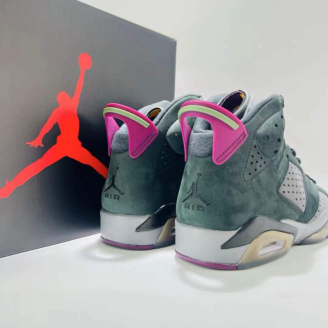 Air Jordan 6 Retro 'Bordeaux' CT8529-063 Nike Black Grey Pink Yellow Sneakers Shoes Trainers - Image 3