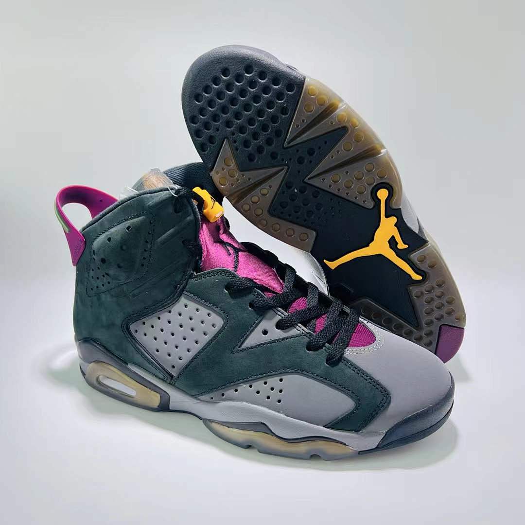 Air Jordan 6 Retro 'Bordeaux' CT8529-063 Nike Black Grey Pink Yellow Sneakers Shoes Trainers - Image 8