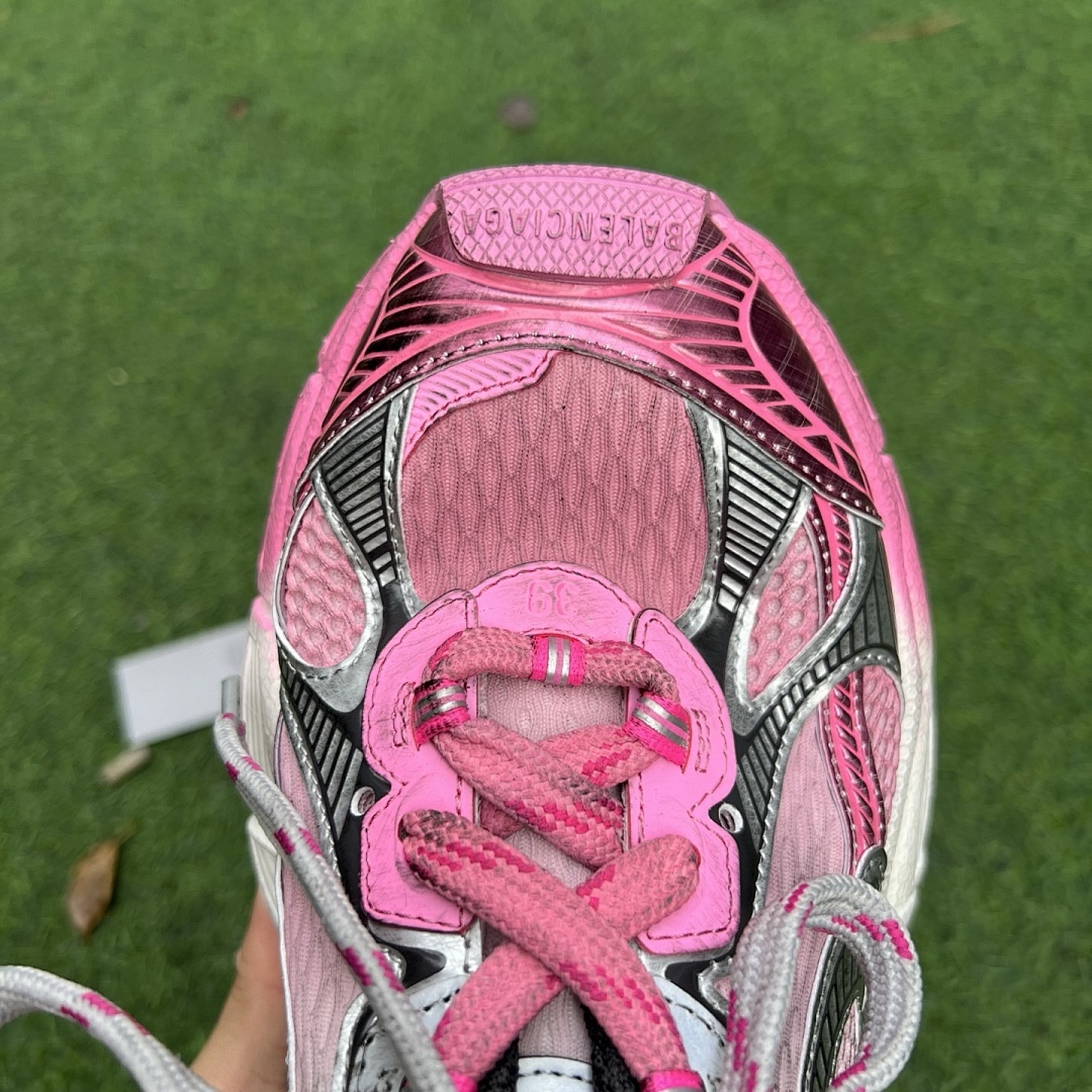 Balenciaga Runner Sneakers Pink Grey - Image 4