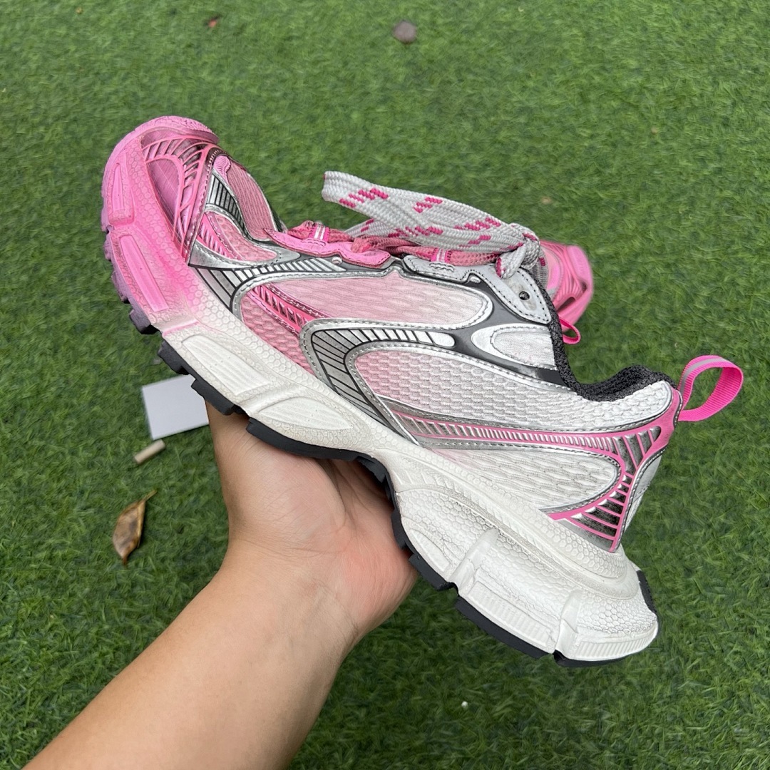 Balenciaga Runner Sneakers Pink Grey - Image 7