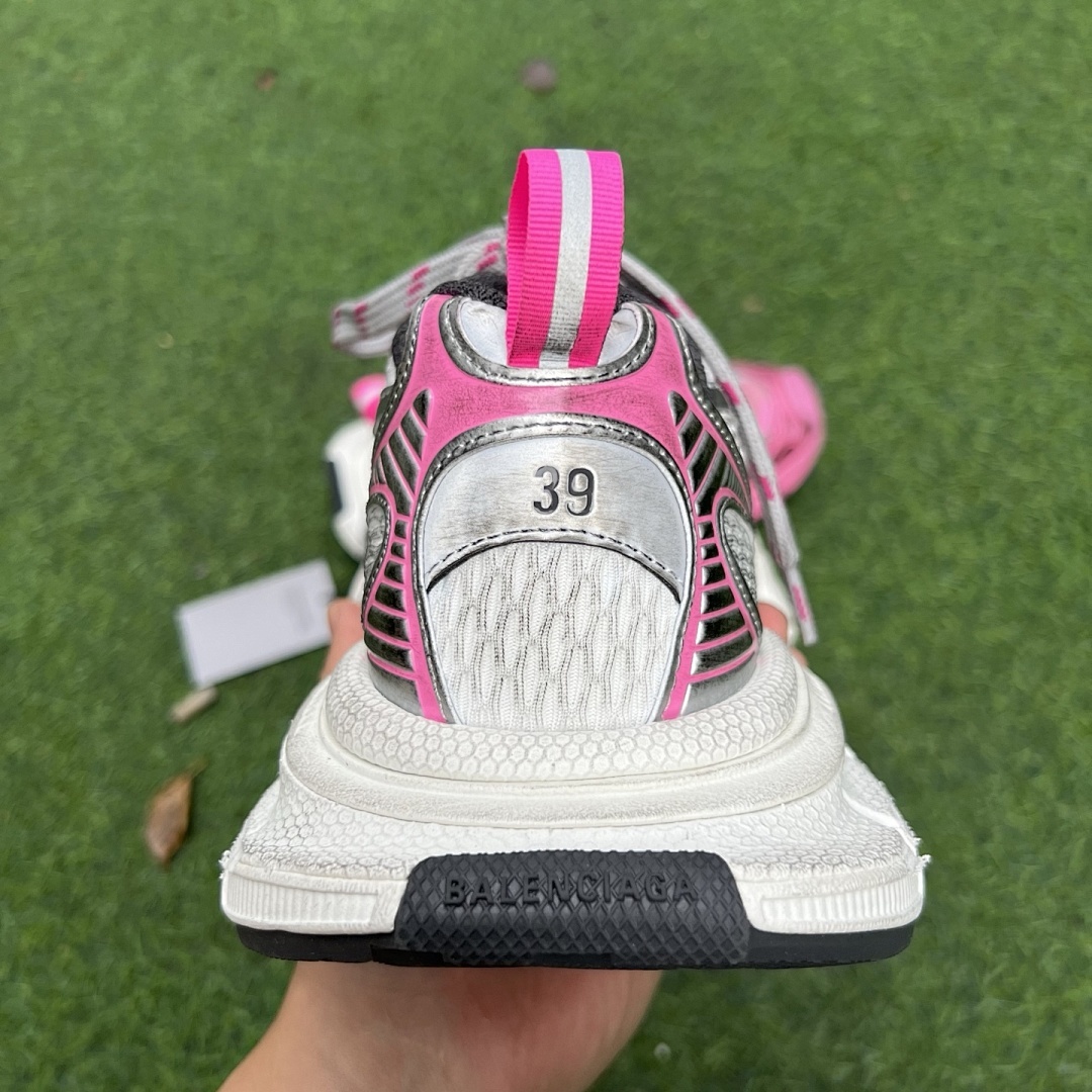 Balenciaga Runner Sneakers Pink Grey - Image 8