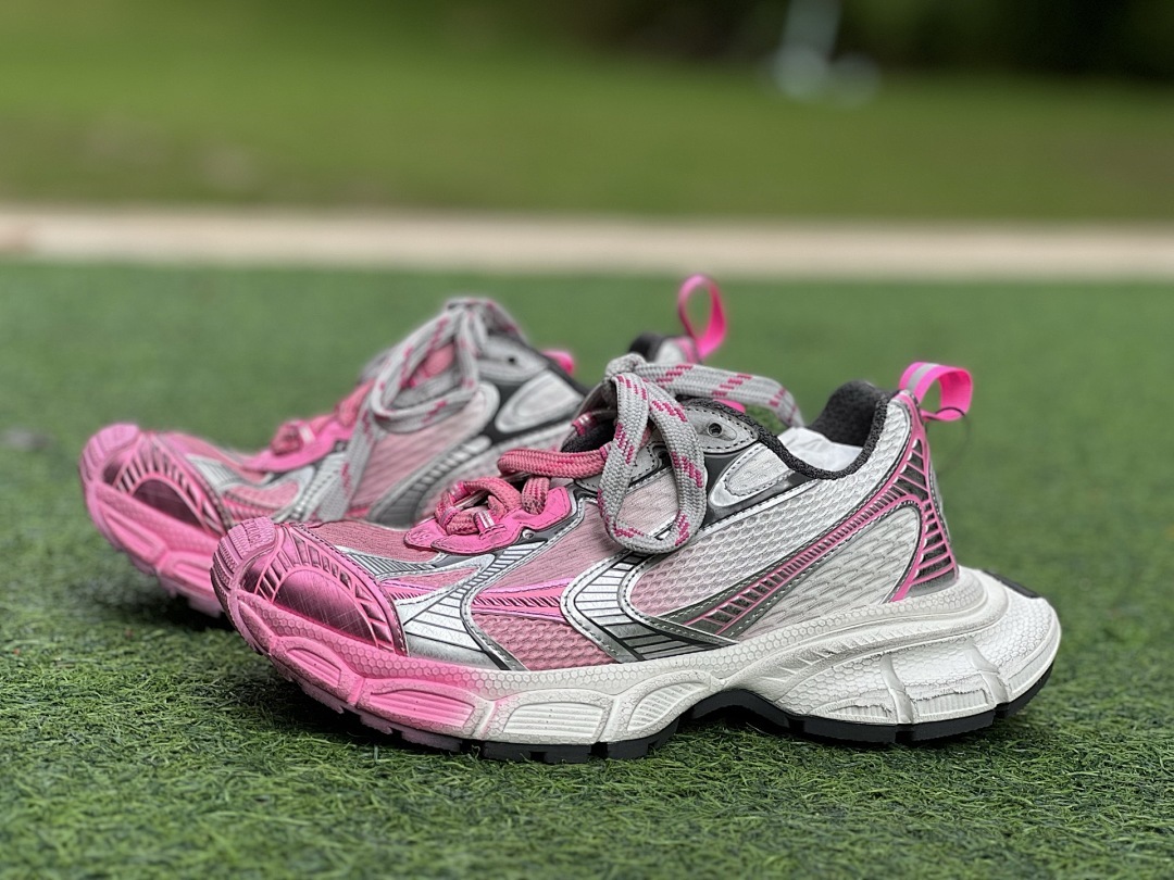 Balenciaga Runner Sneakers Pink Grey - Image 10
