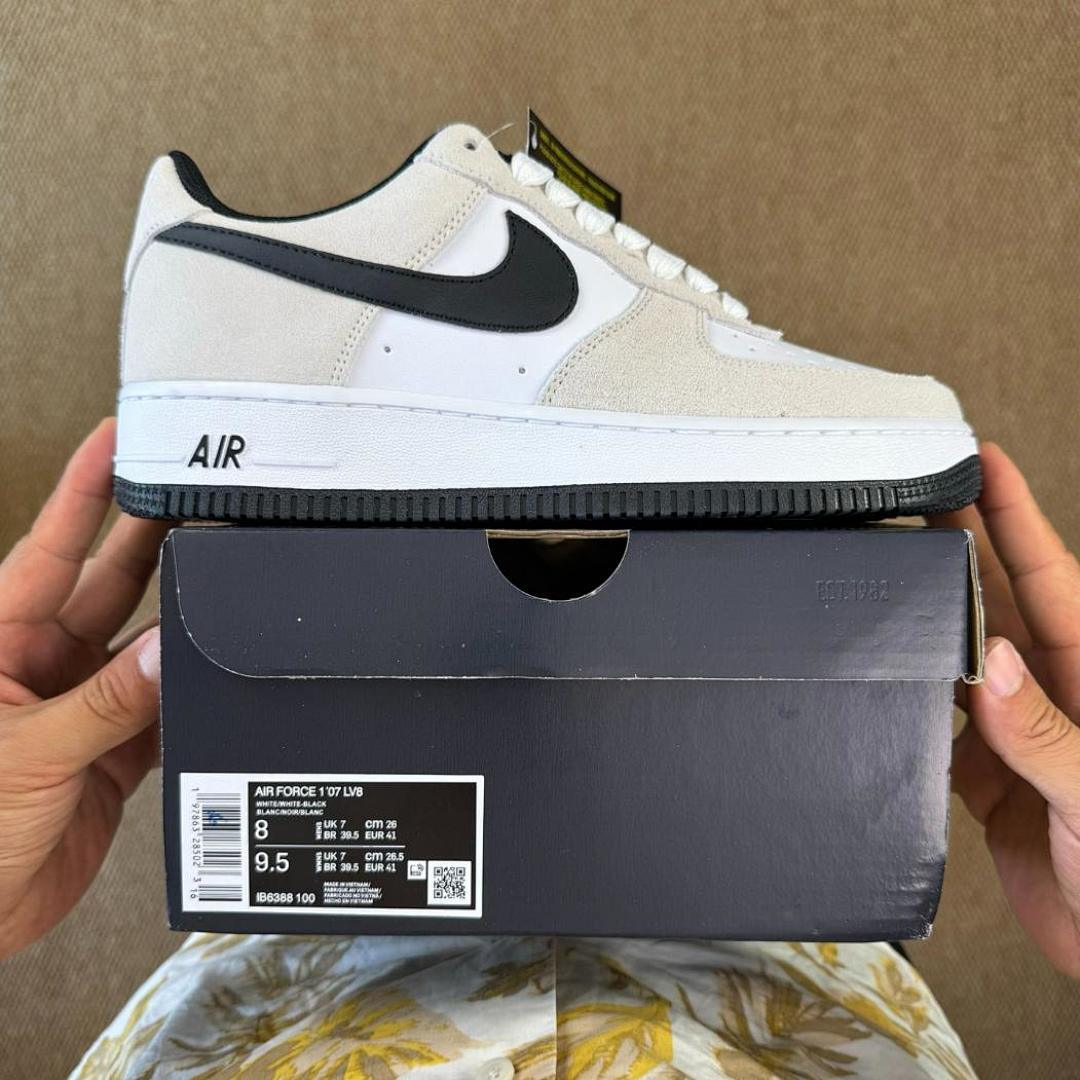 Nike Air Force 1 '07 LV8 Light Bone Black DX1192-001 - Image 3