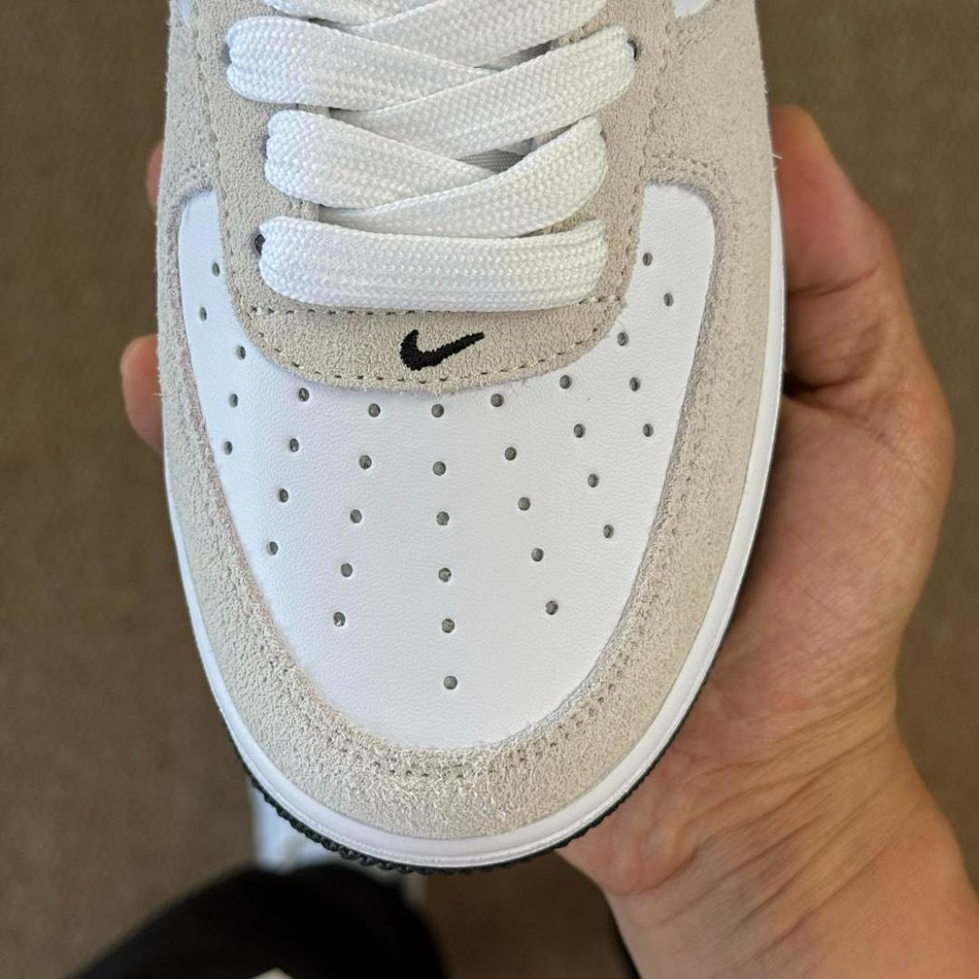 Nike Air Force 1 '07 LV8 Light Bone Black DX1192-001 - Image 4