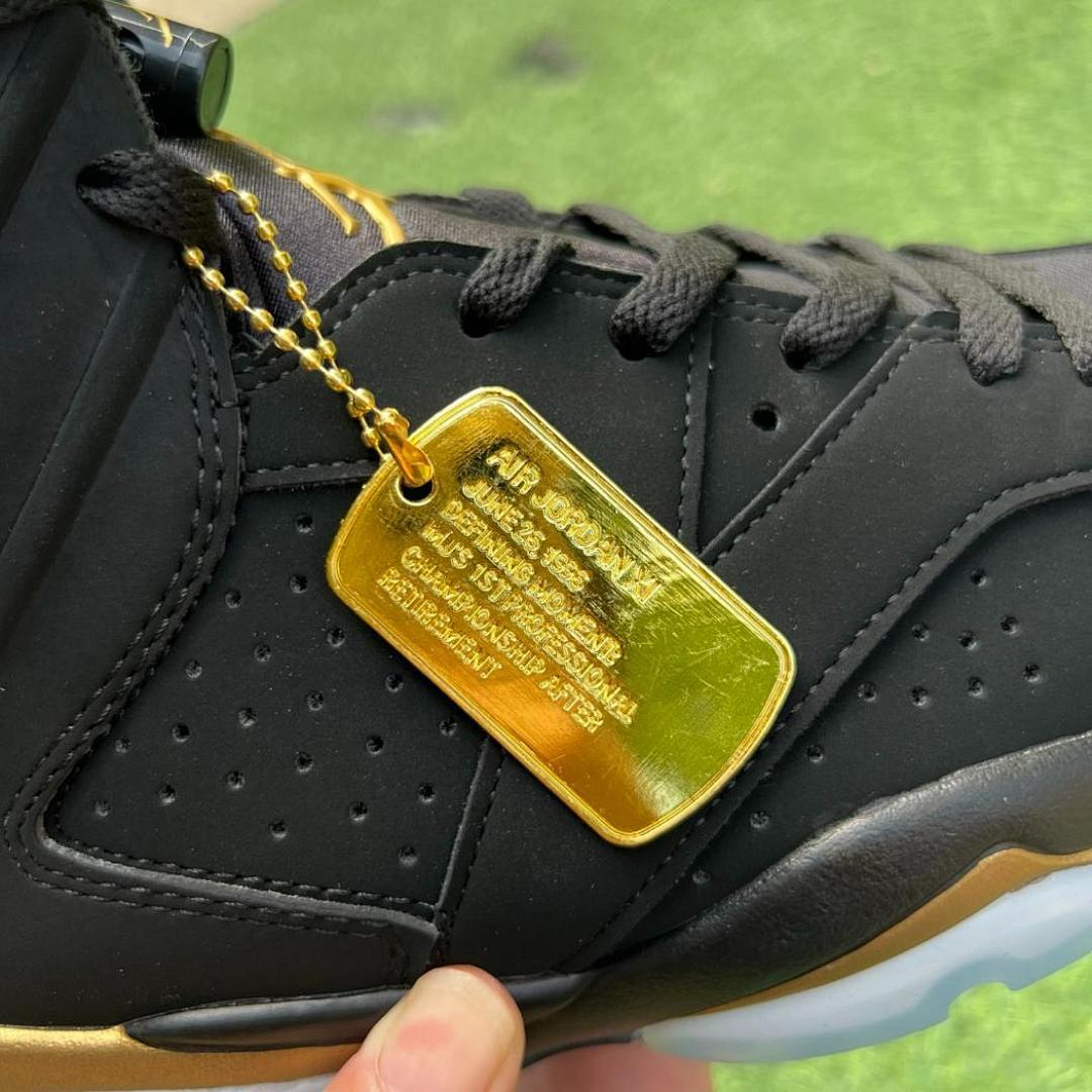 Air Jordan 6 Retro DMP Black Metallic Gold CT4954-007 - Image 4