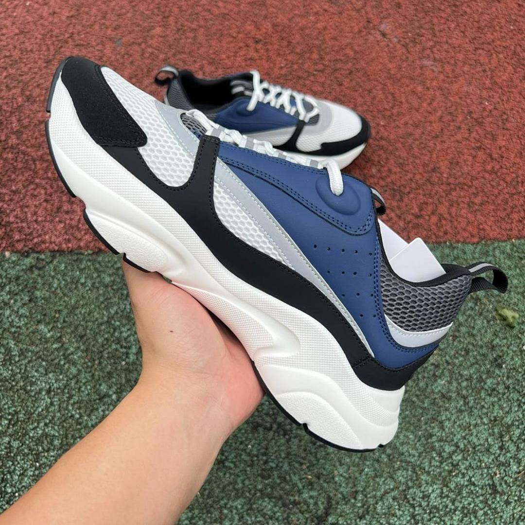 Dior B22 Sneaker Navy Blue White Black Grey - Image 7