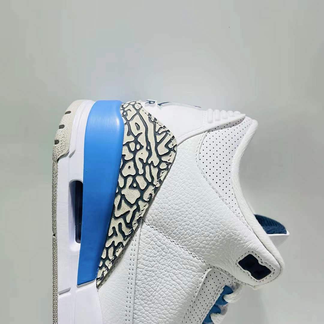 Air Jordan 3 Retro UNC University Blue White Tech Grey Sneakers Shoes CT8532-104 - Image 7