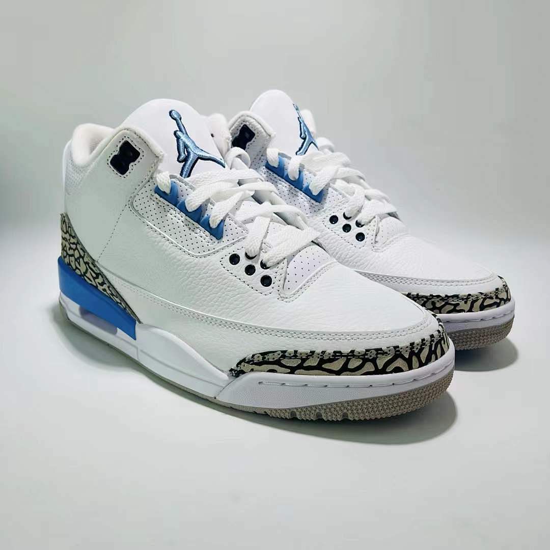 Air Jordan 3 Retro UNC University Blue White Tech Grey Sneakers Shoes CT8532-104 - Image 10