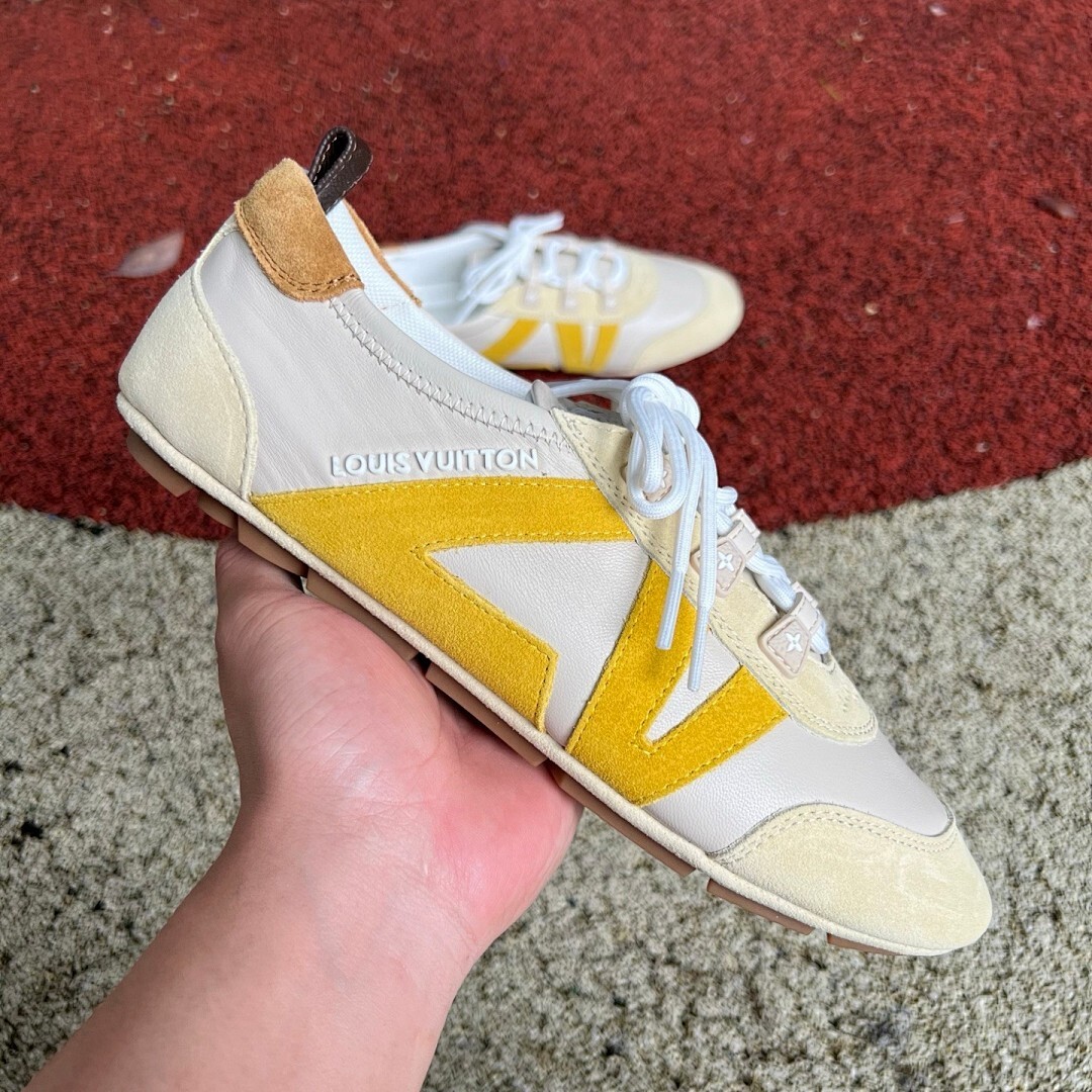 Louis Vuitton Run Away Sneaker Beige Yellow - Image 9