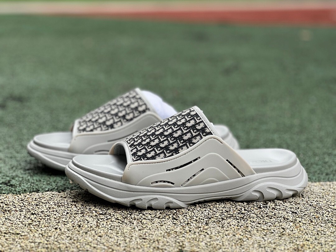 Dior Atlas Slide Sandal Grey Dior Oblique 3SA103ZLP_H800 - Image 10