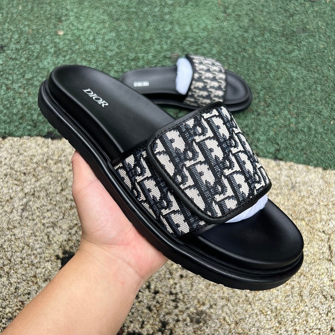 Dior Act Sandal Black Dior Oblique Jacquard 3SA103ZCD_H961 - Image 9