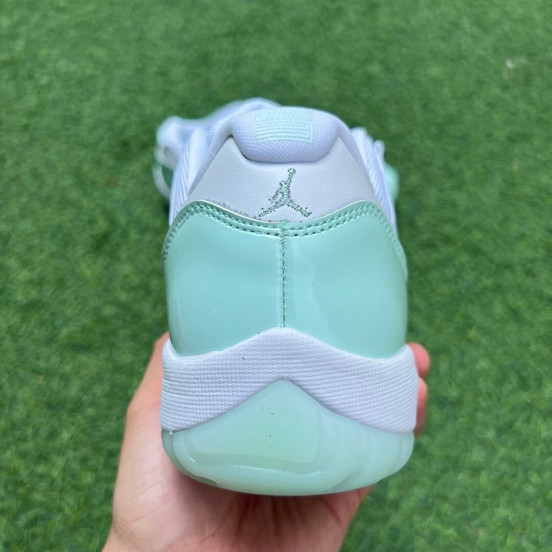 Air Jordan 11 Low Island Green (WMNS) AH7860-106 - Image 9