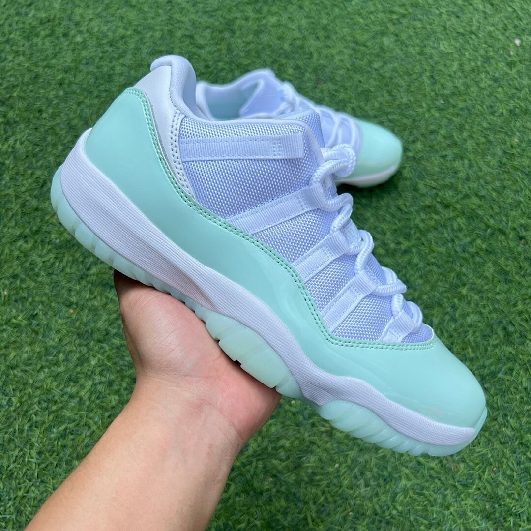 Air Jordan 11 Low Island Green (WMNS) AH7860-106 - Image 10