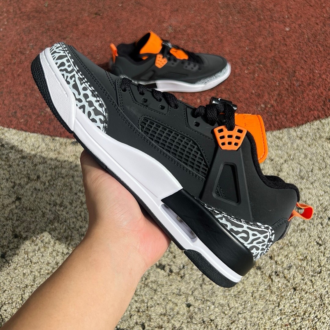 Jordan Spizike Low Black Team Orange Anthracite White FV0748-008 - Image 7