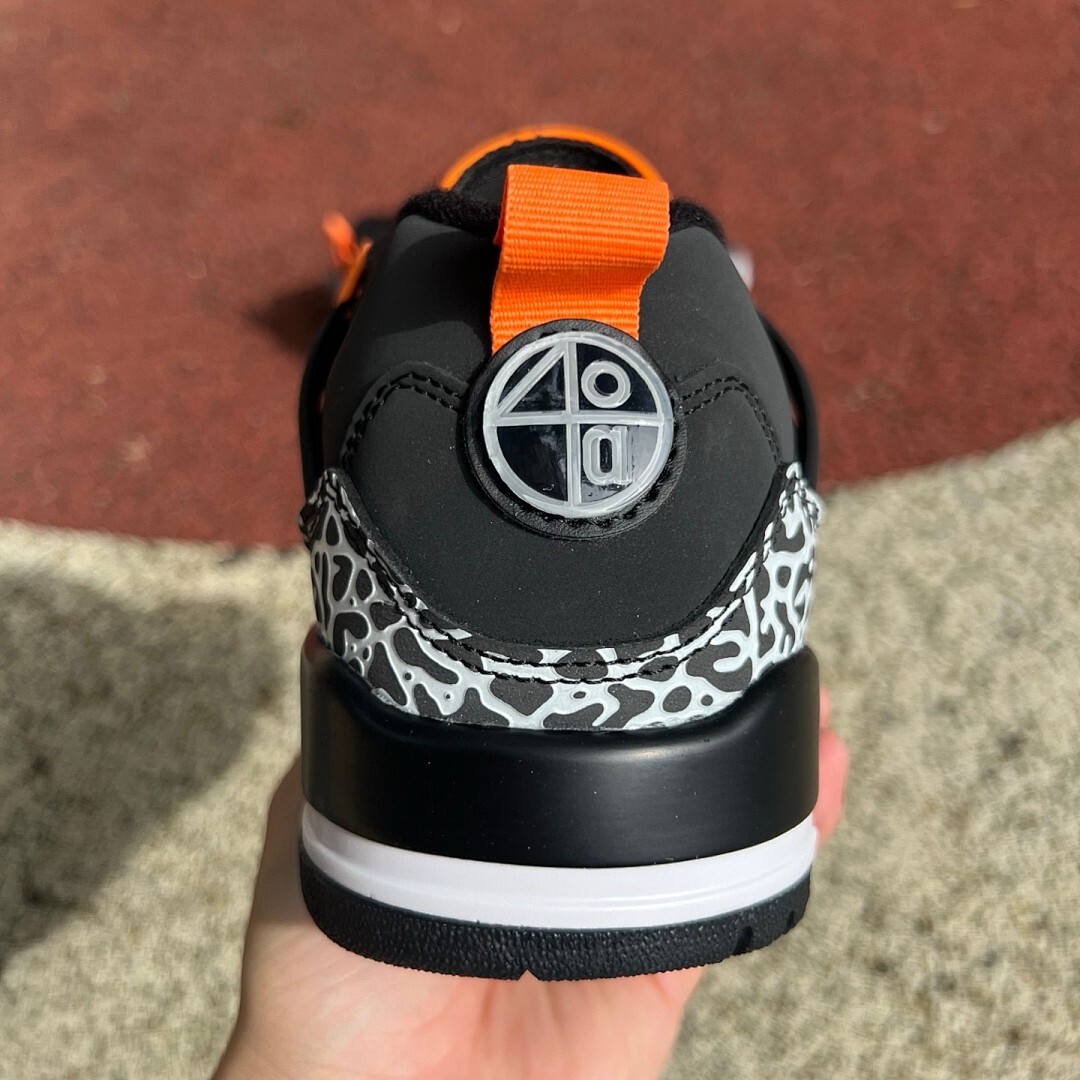 Jordan Spizike Low Black Team Orange Anthracite White FV0748-008 - Image 8