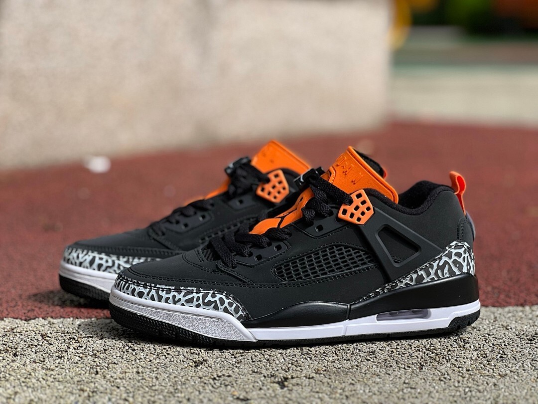 Jordan Spizike Low Black Team Orange Anthracite White FV0748-008 - Image 10