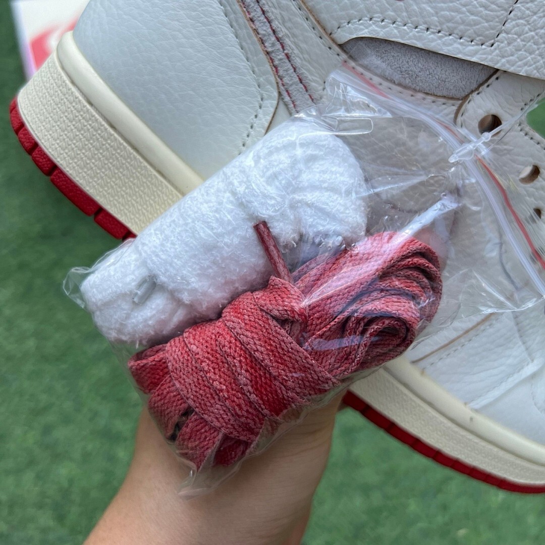 A Ma Maniére x Air Jordan 1 High OG SP Sail Burgundy Crush DO7097-100 - Image 3