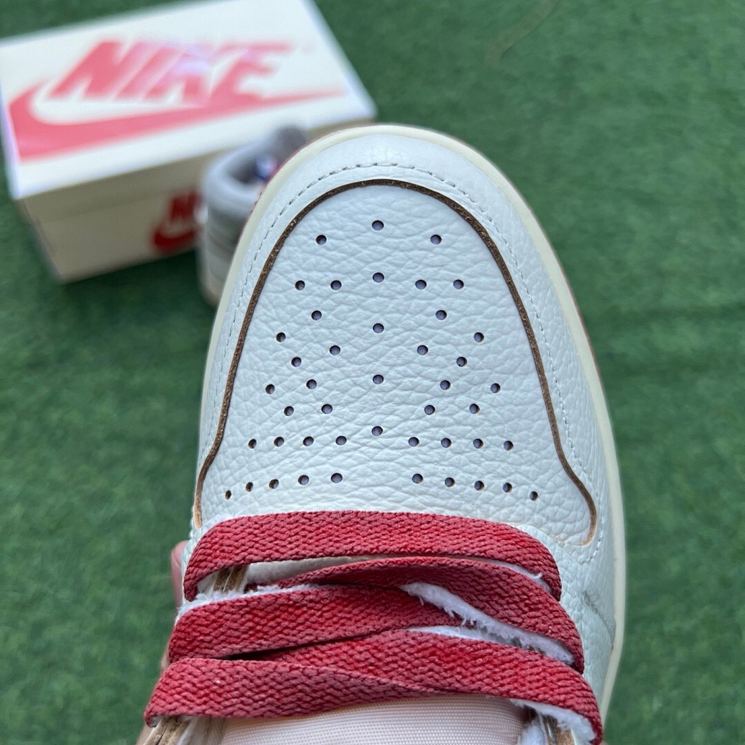 A Ma Maniére x Air Jordan 1 High OG SP Sail Burgundy Crush DO7097-100 - Image 5