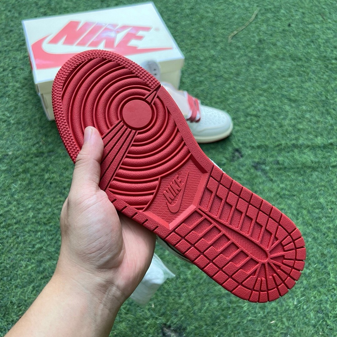 A Ma Maniére x Air Jordan 1 High OG SP Sail Burgundy Crush DO7097-100 - Image 7