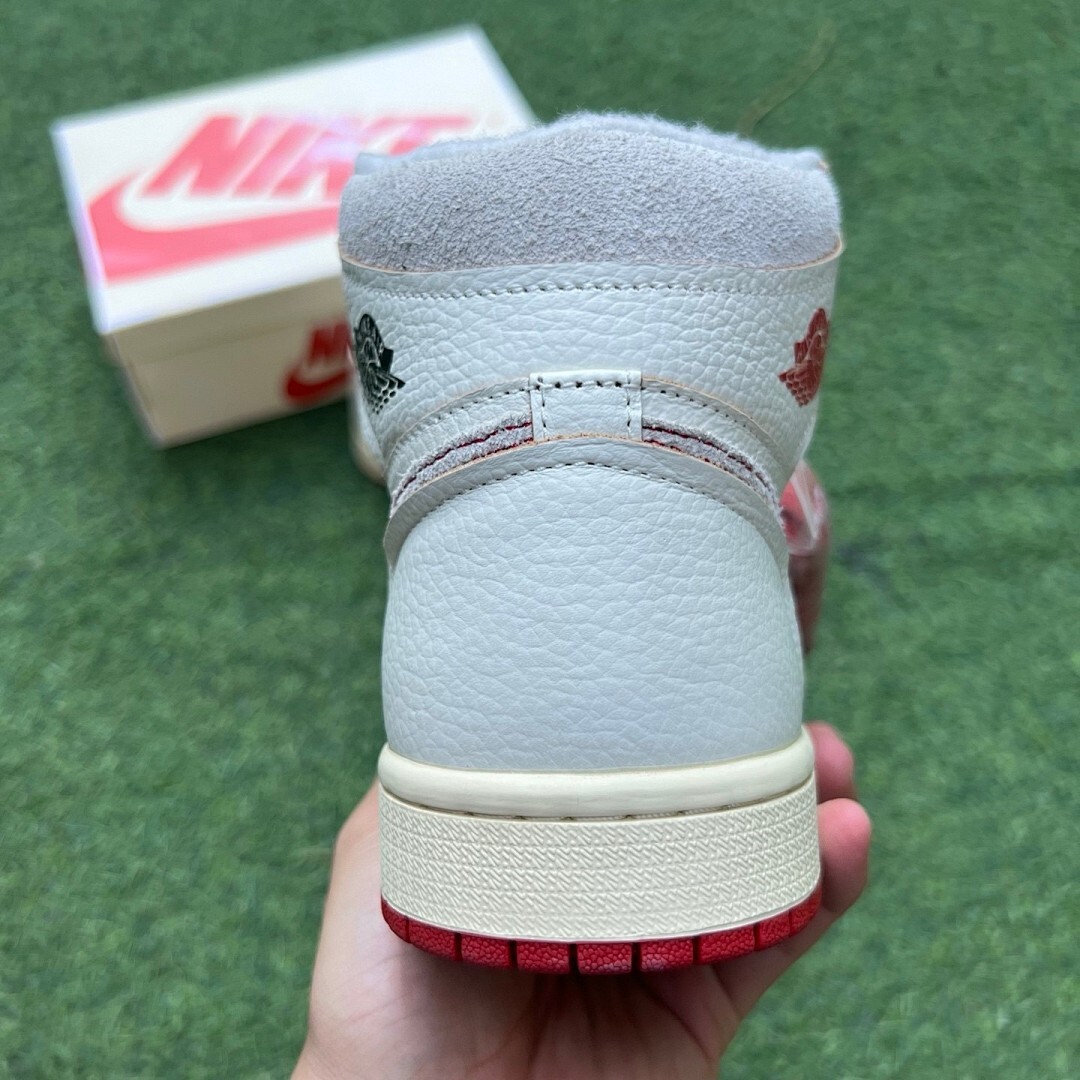 A Ma Maniére x Air Jordan 1 High OG SP Sail Burgundy Crush DO7097-100 - Image 9