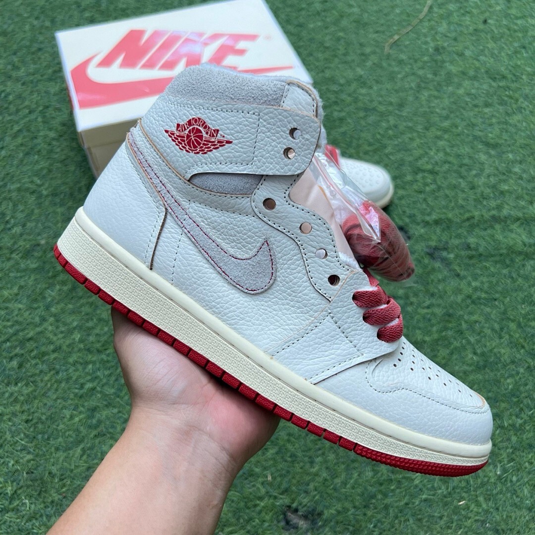 A Ma Maniére x Air Jordan 1 High OG SP Sail Burgundy Crush DO7097-100 - Image 10