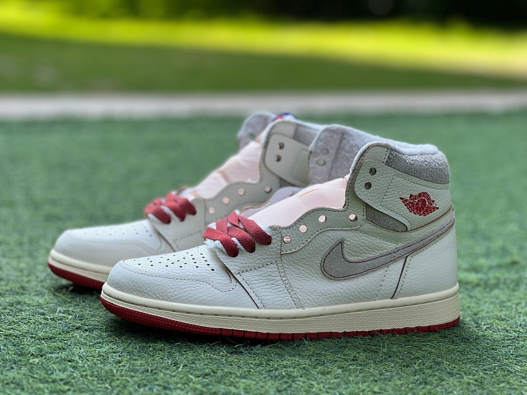 A Ma Maniére x Air Jordan 1 High OG SP Sail Burgundy Crush DO7097-100 - Image 11