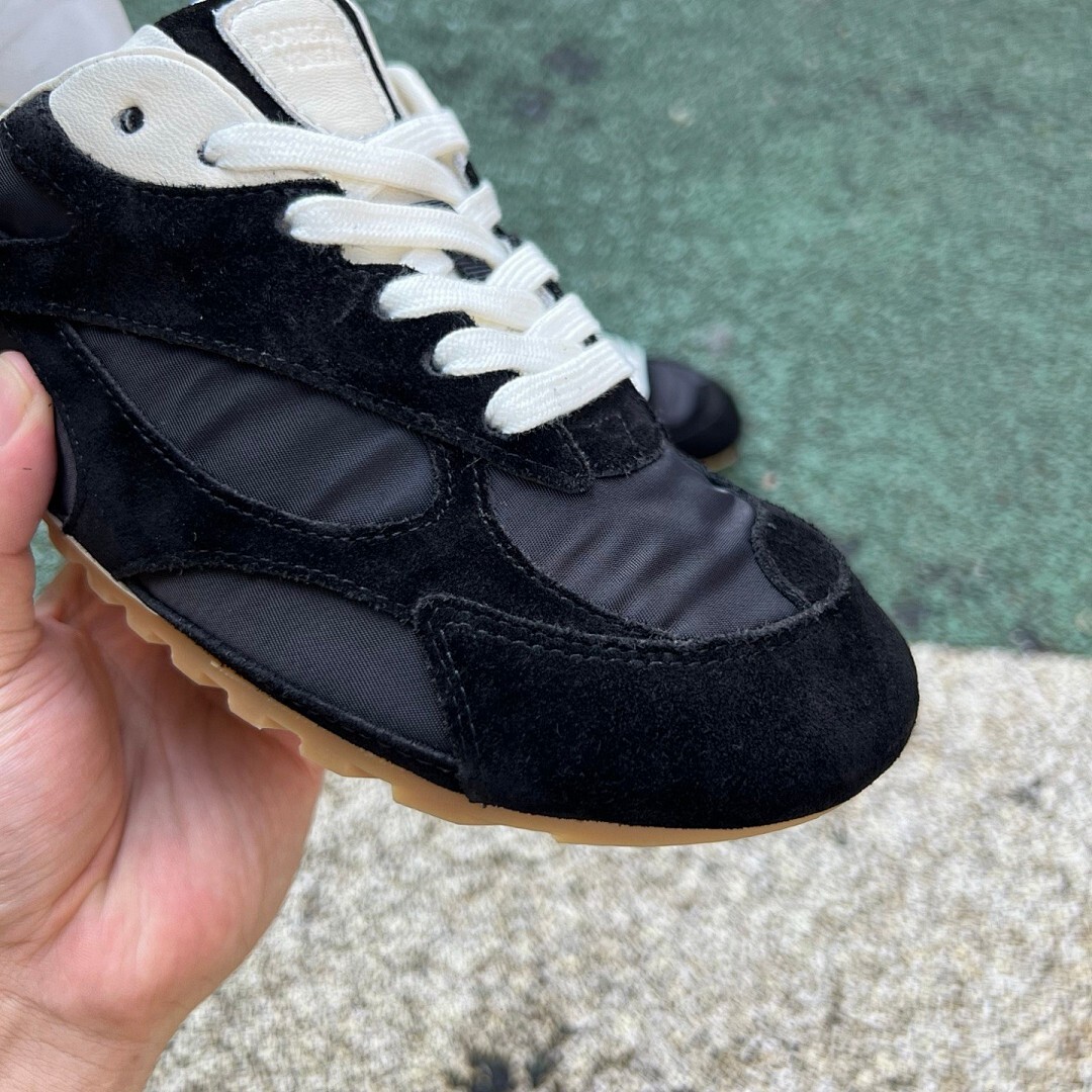 L.L.Bean Court Runner Sneakers, Suede and Nylon - Carbon Black - Image 3