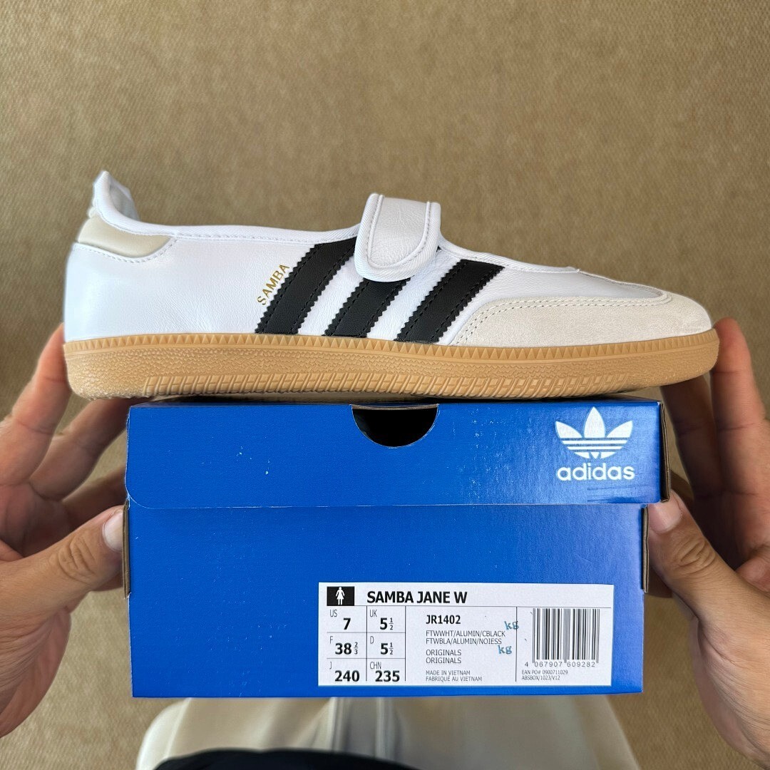 Adidas Samba OG Mary Jane Shoes IE0634 White Black Gum - Image 3