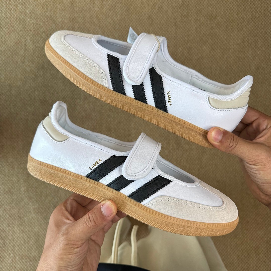 Adidas Samba OG Mary Jane Shoes IE0634 White Black Gum - Image 9