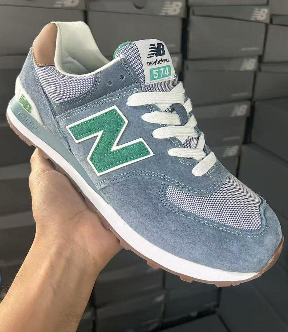 New Balance 574 ML574 Classic Lifestyle Unisex Sneakers Slate Blue Green