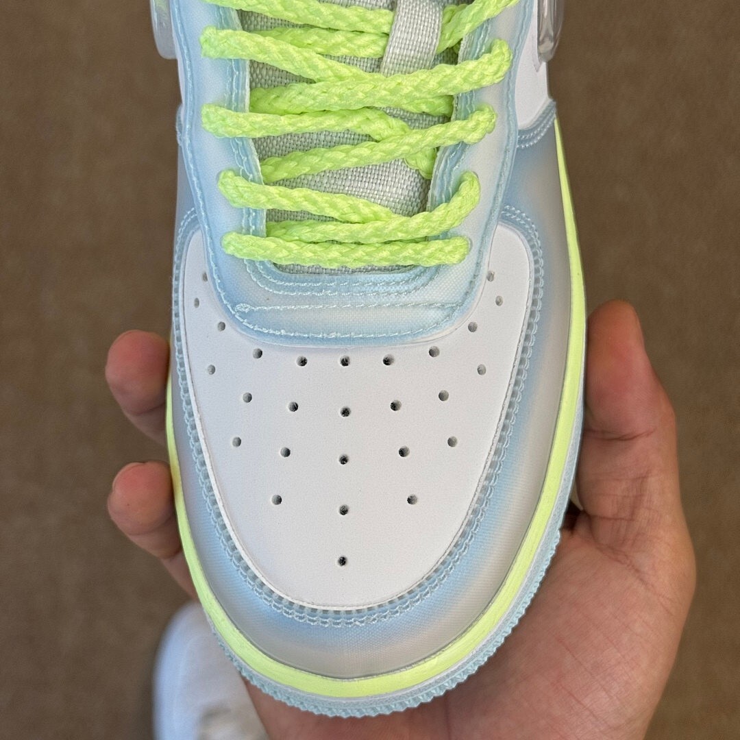 Nike Air Force 1 '07 SE Glacier Ice Barely Volt CV1724-400 - Image 4