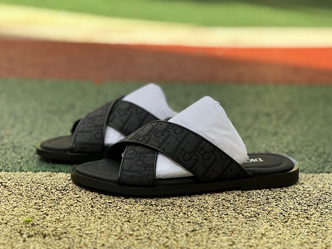 Dior Alpha Sandal Black Dior Oblique Jacquard