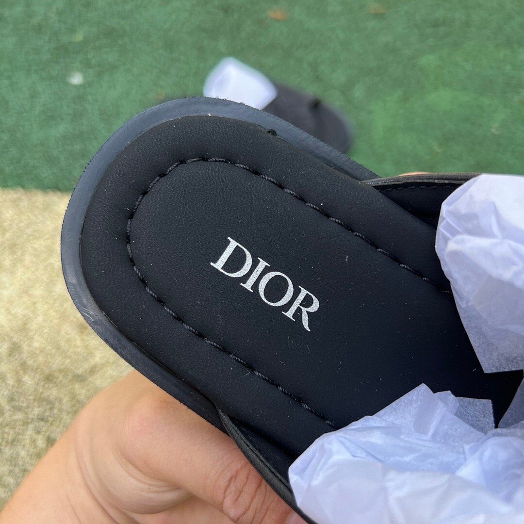 Dior Alpha Sandal Black Dior Oblique Jacquard - Image 3