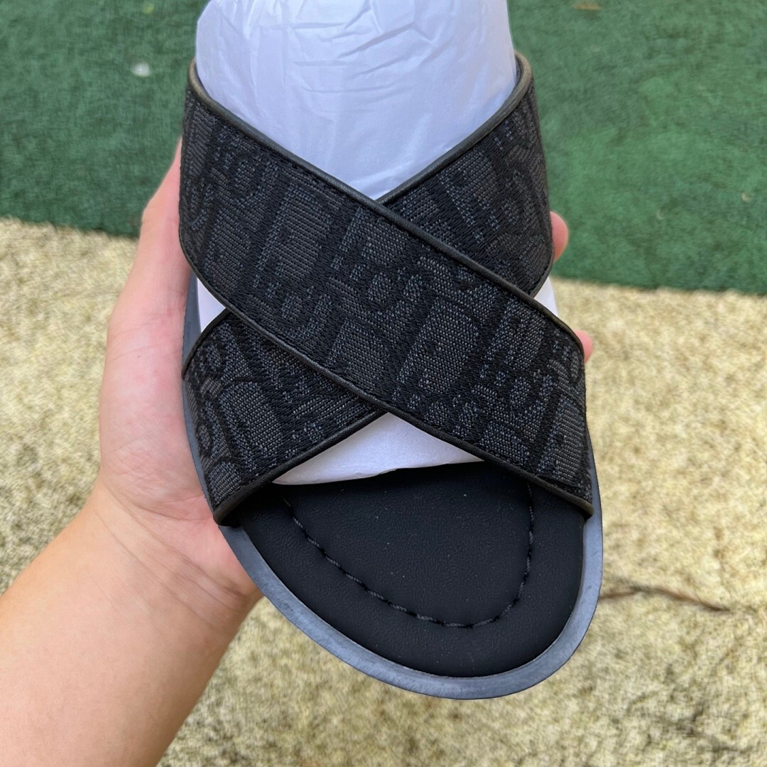 Dior Alpha Sandal Black Dior Oblique Jacquard - Image 5