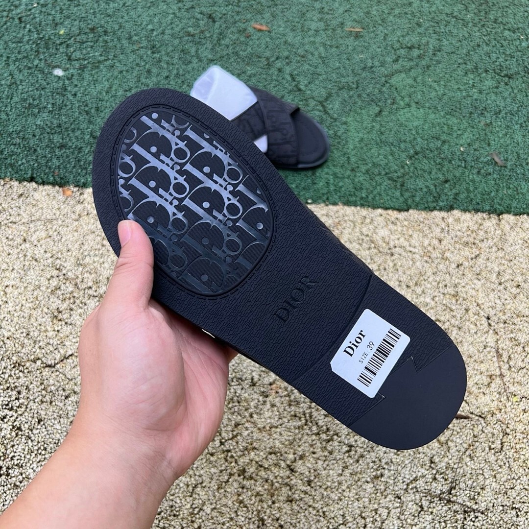 Dior Alpha Sandal Black Dior Oblique Jacquard - Image 6