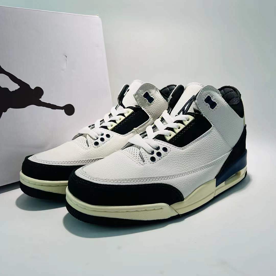 Air Jordan 3 Retro White Cement Reimagined Sneakers DN3707-100 White Black Sail Classic Men's Shoes
